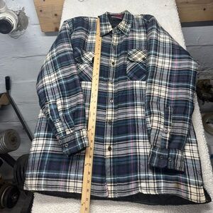 Vintage Appalachian Trail Plaid flannel Jacket, lined, men’s size medium